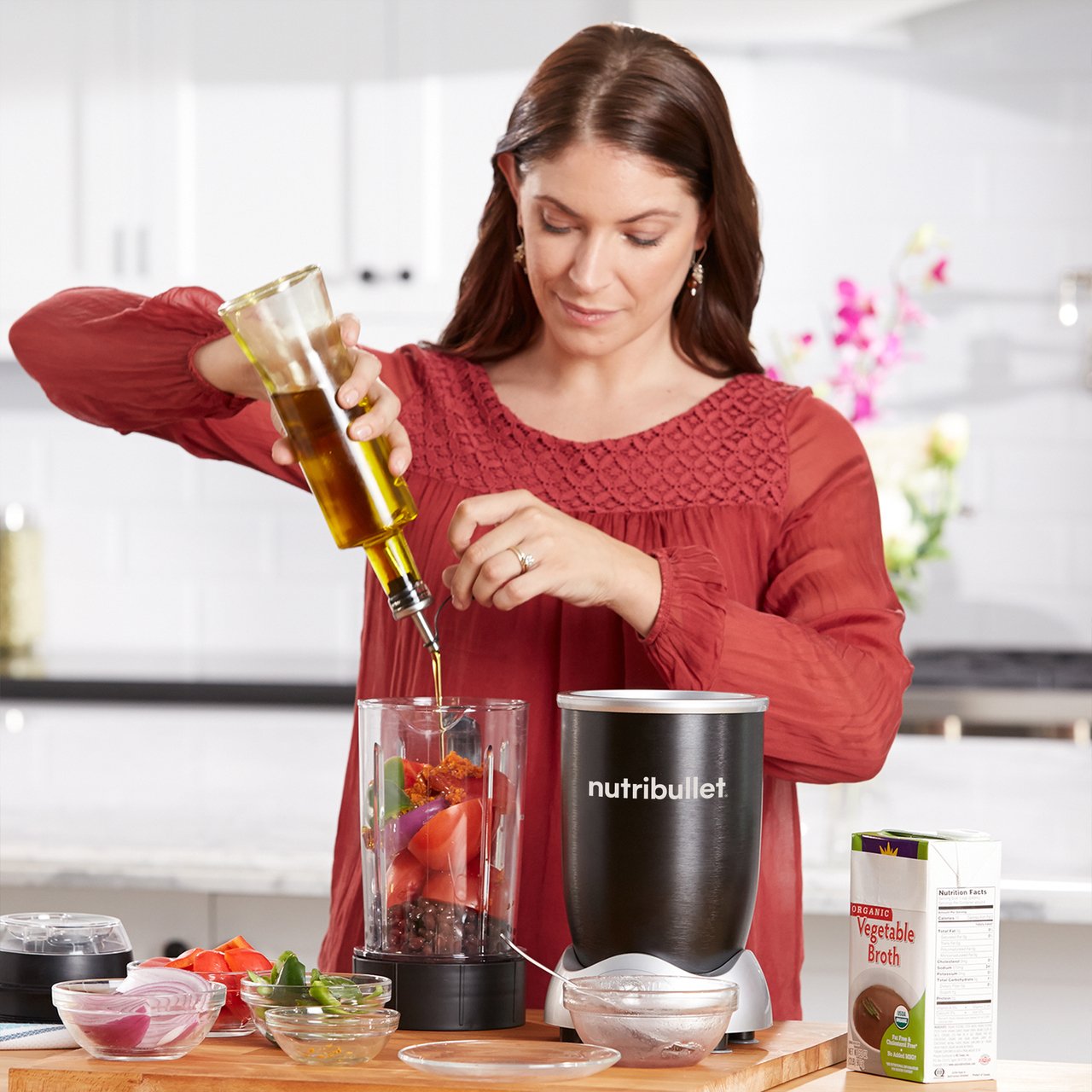 NutriBullet RX Blender Smart Technology with Auto Start and Stop, 10 Piece