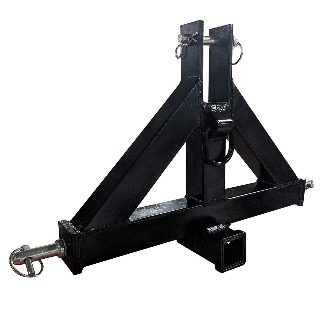 Heavy Duty 3 Point 2 Receiver Trailer Hitch Category 1Tractor Tow Drawbar Pull