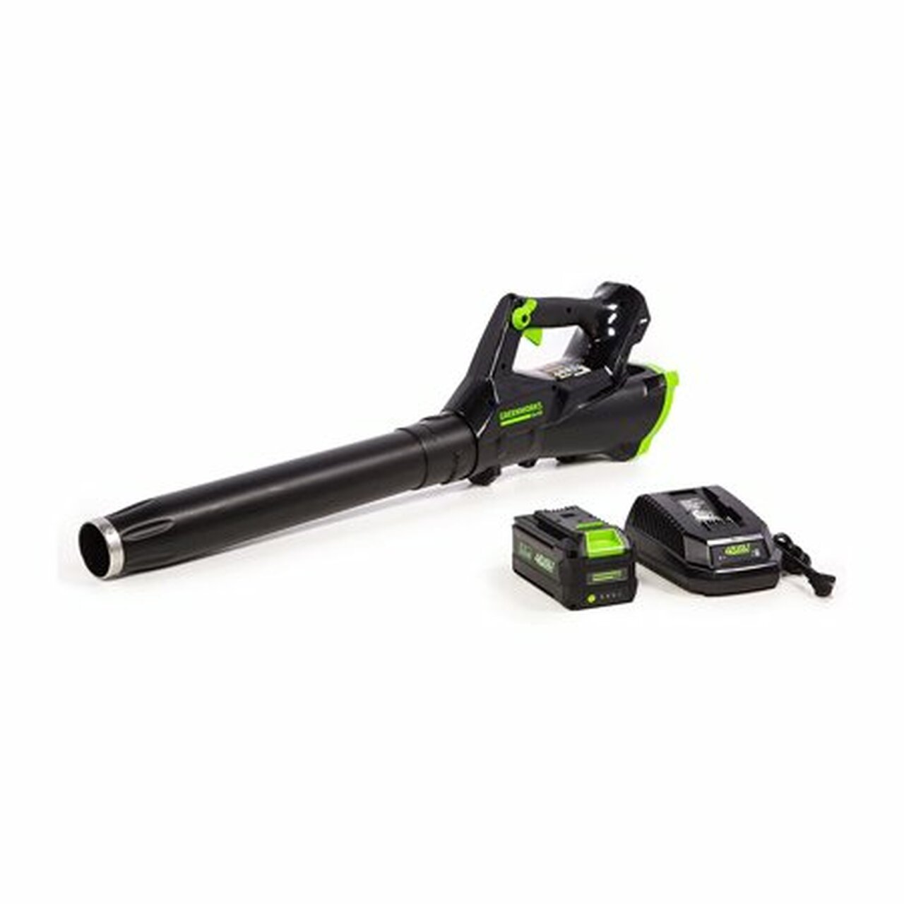 Greenworks 2410302 Cordless Brushless Leaf Blower with 3Ah Battery and Charger