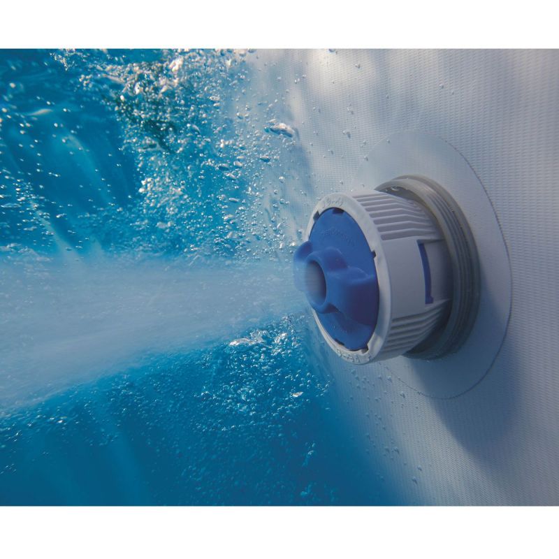 Swimming Pool-Bestway Power Steel 18ft x 9ft x 48in Above Ground Swimming Pool Set with Pump