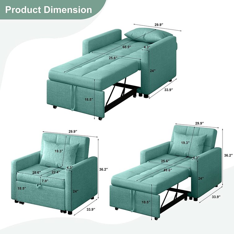 30'' Wide Tufted Cotton Armchair