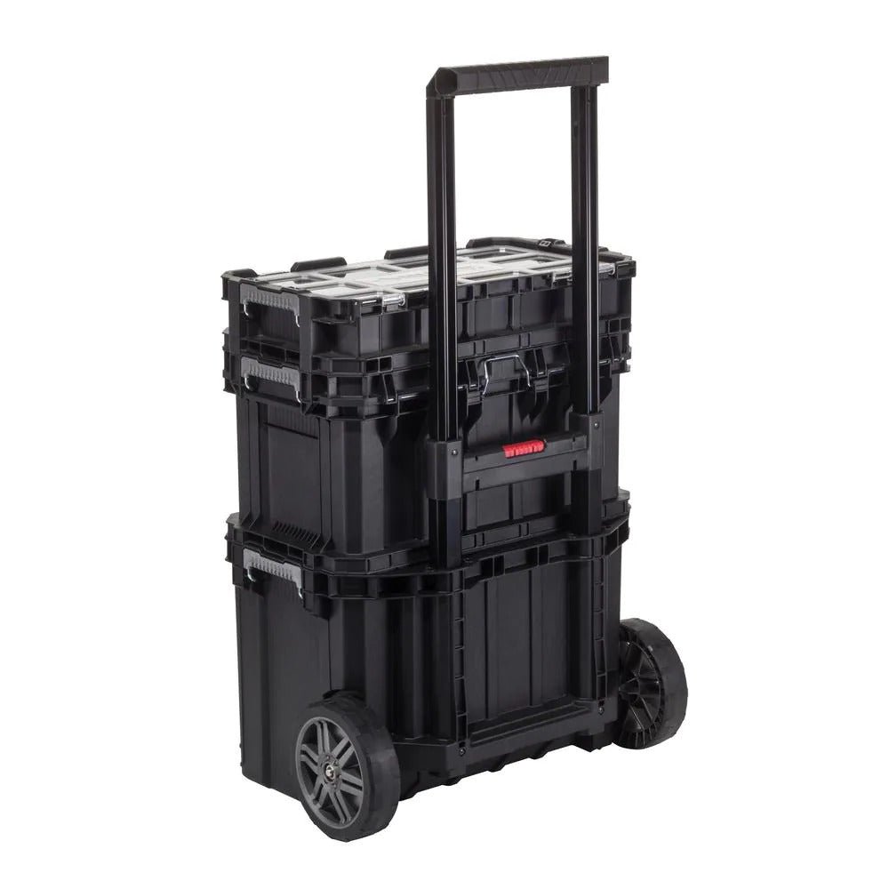 22 in. Portable Rolling Tool Box on Wheels Cart Part Organizer Storage Bin