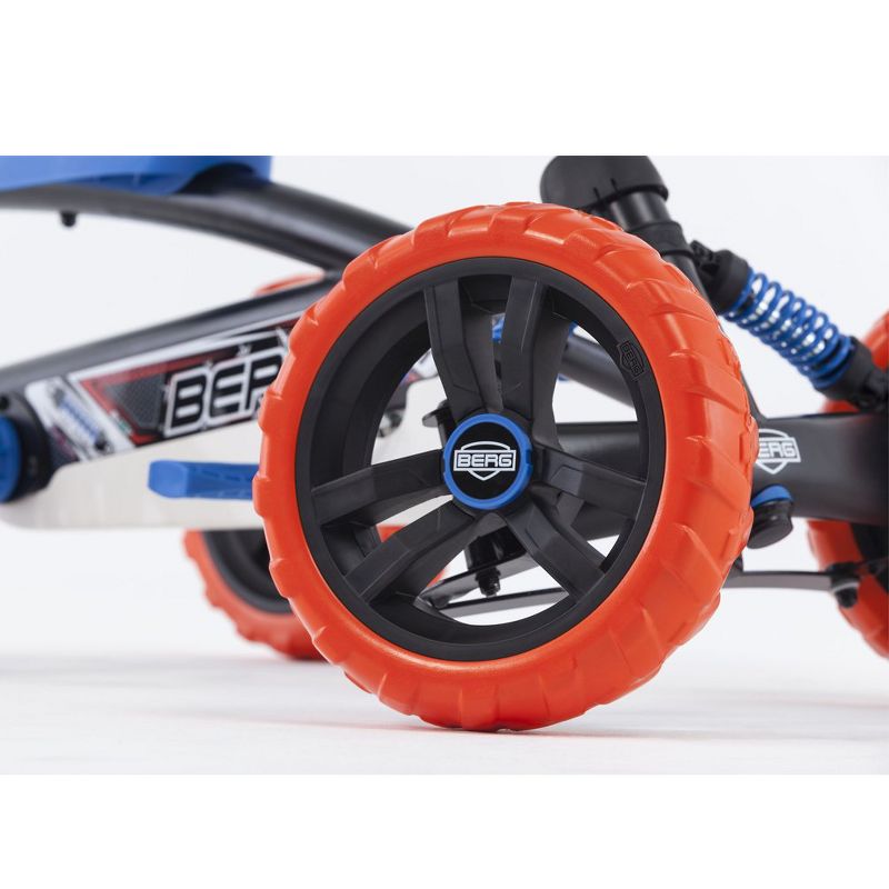 Berg Buzzy Nitro Toddler Adjustable Compact Pedal Powered Safe Go Kart, Blue