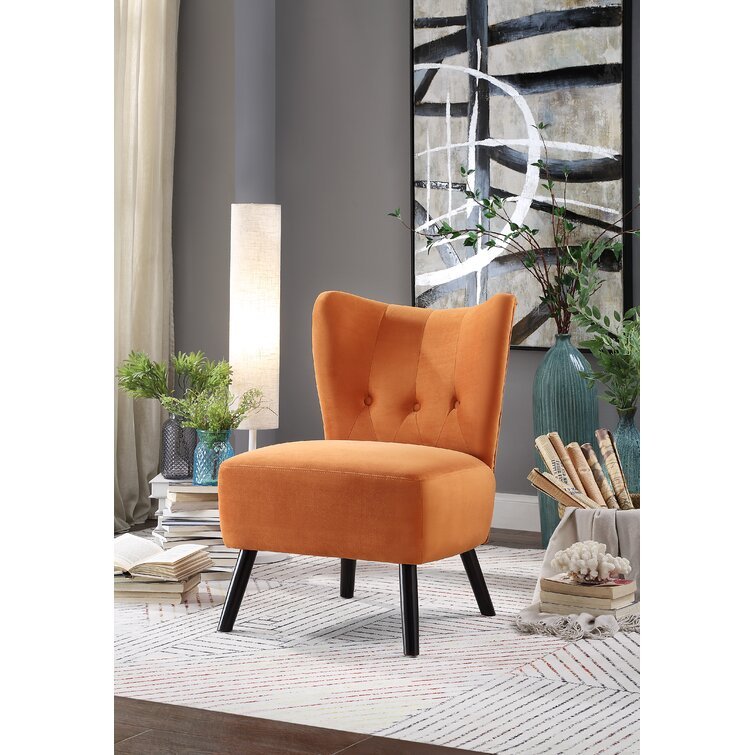Dechane 22.5'' Wide Tufted Velvet Slipper Chair
