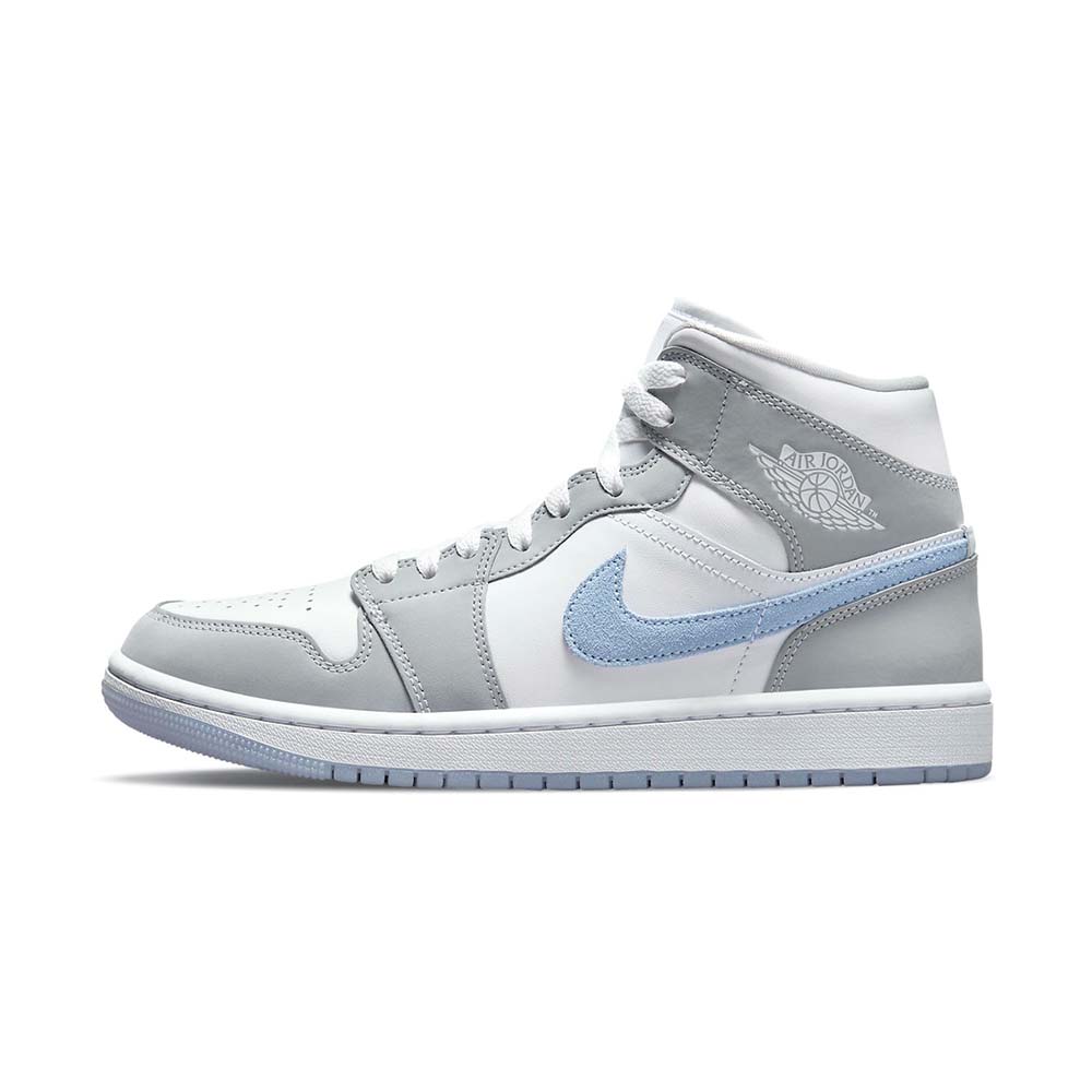 Air Jordan 1 Mid WMNS  ‘ Wolf Grey Aluminum ‘ BQ6472-105