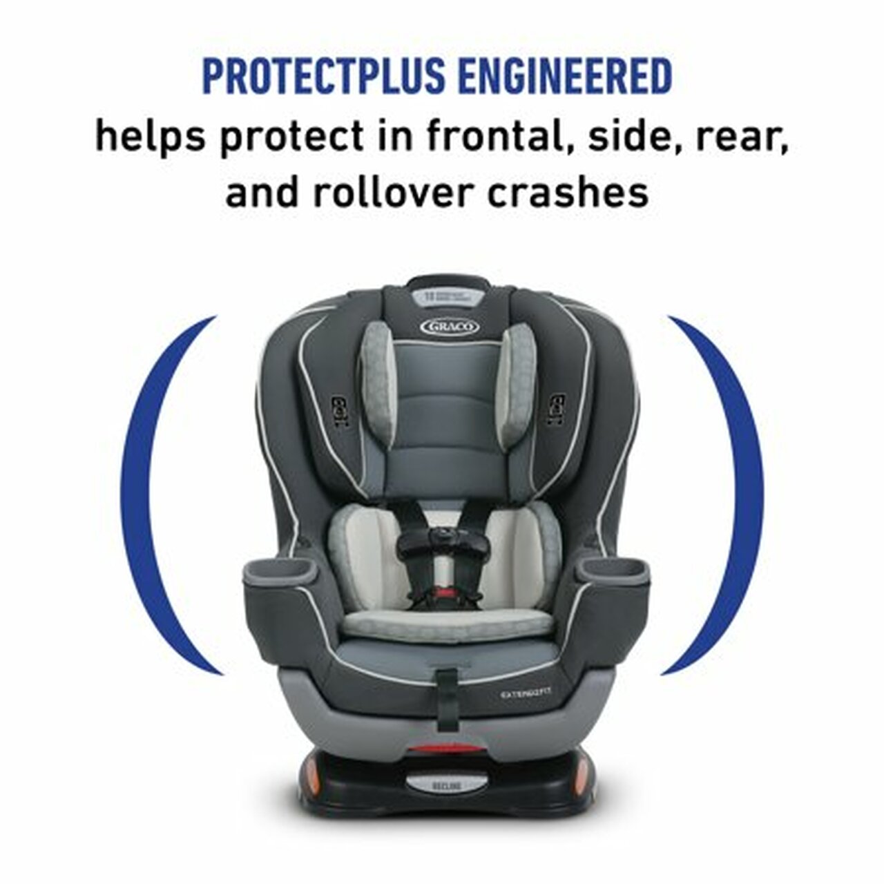 Graco Extend2Fit Convertible Car Seat, Ride Rear-Facing Longer, Gotham