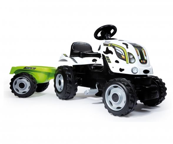 Tracteur Farmer XL Vache + Remorque Accessoires
