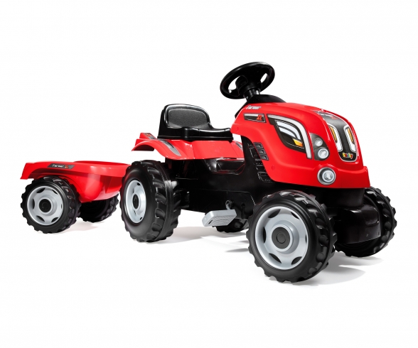 Tracteur Farmer XL Rouge+Remorque Accessoires