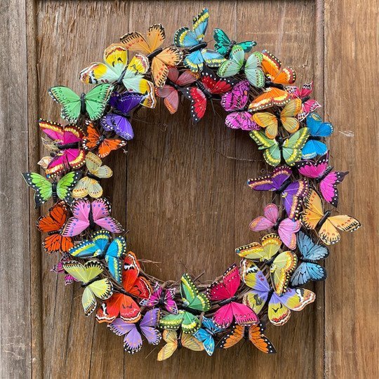 Spring Butterflies Door Art Decor