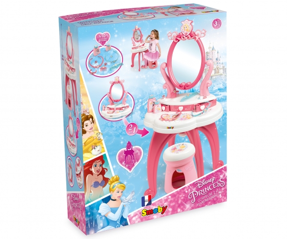 Disney Princess Coiffeuse 2 En 1 Accessoires