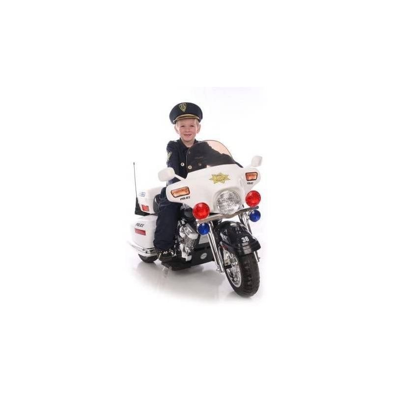 Kid Motorz 12V Police Motorcycle Powered Ride-On – White