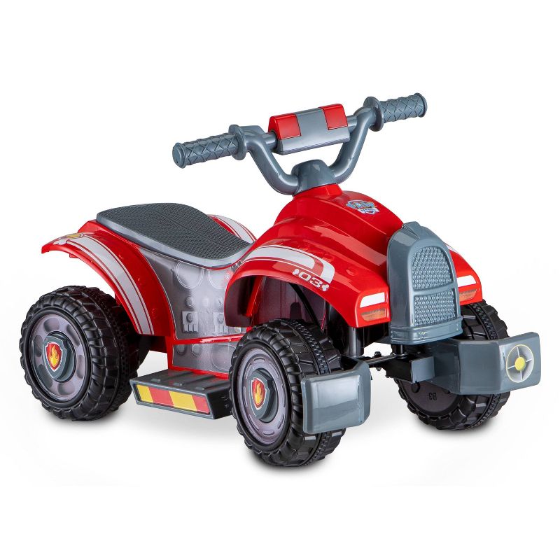 Kid Trax 6V Nickelodeon PAW Patrol Ride with Marshall Quad Powered Ride-On – Red