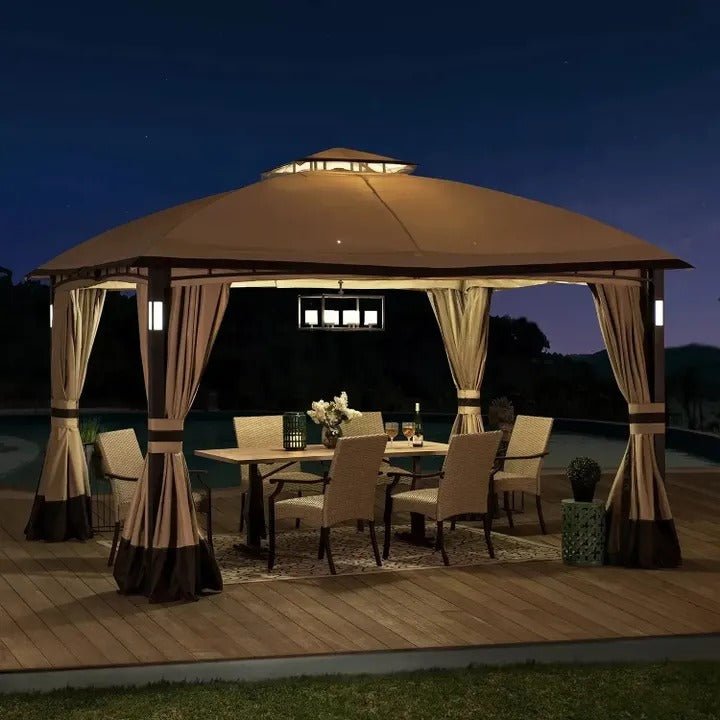 Moorehead 12 Ft. W x 10 Ft. D Steel Patio Gazebo