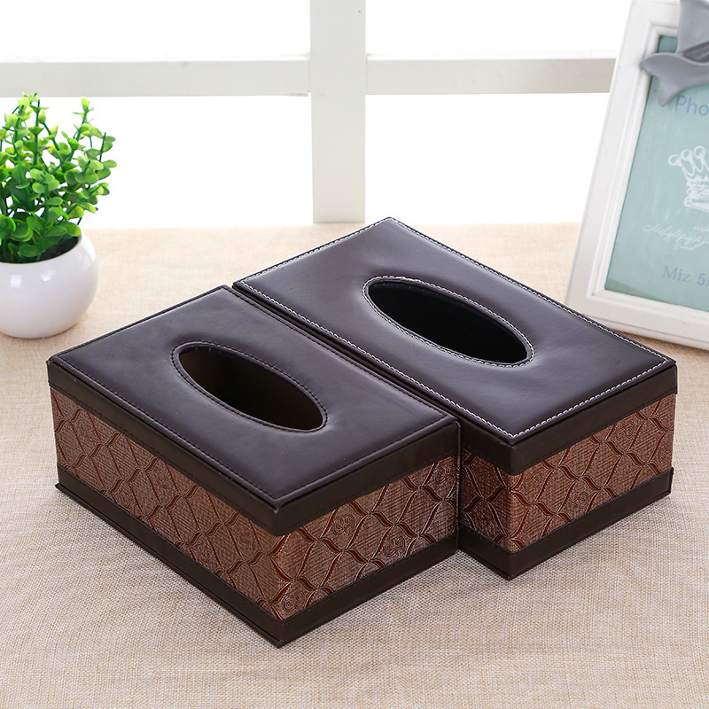 【加购】创意欧式皮革纸巾盒汽车纸巾盒子批发车载pu皮质抽纸盒批发纸抽盒