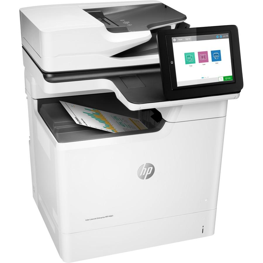 J8A10A#BGJ HP LaserJet M681 M681dh Laser Multifunction Printer – Color