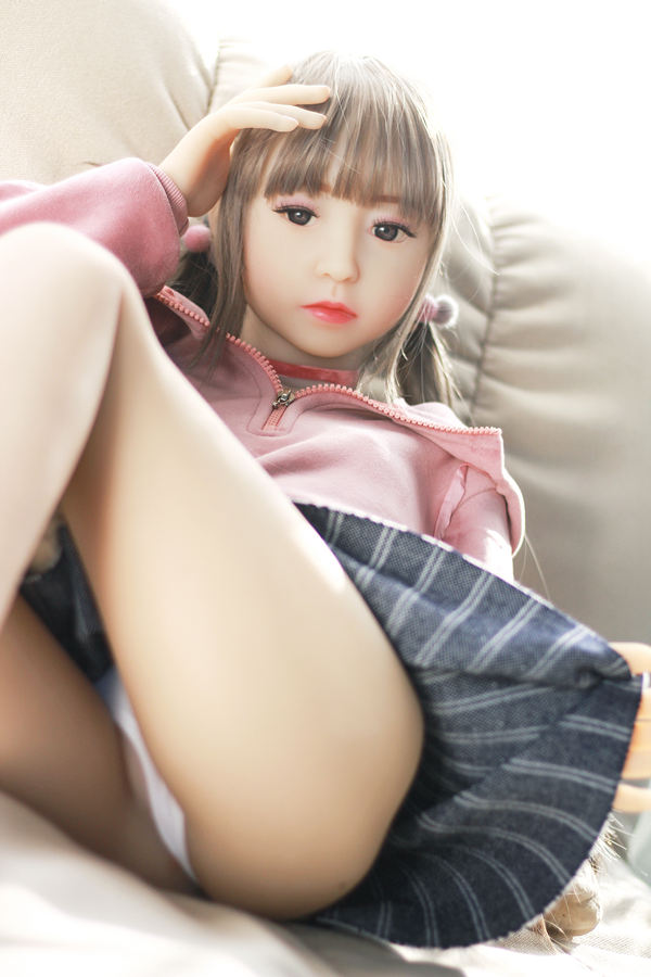 UK Stock 40/50in Elena Sex Doll Life Size Mini Sex Doll Flat Chest TPE Real Love Doll