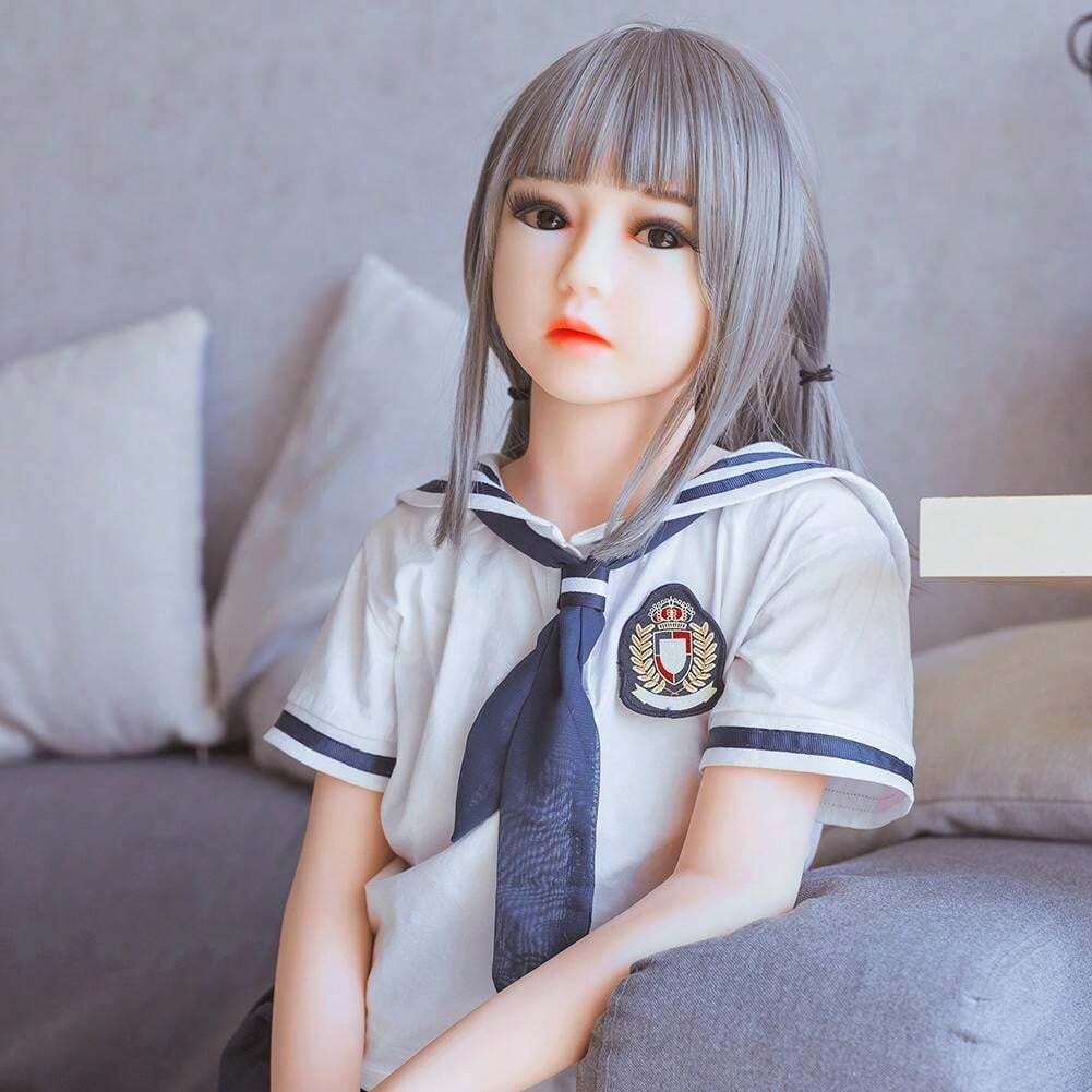 50in(125cm) Bianca Flat School Girl Premium Lifelike Mini Sex Doll