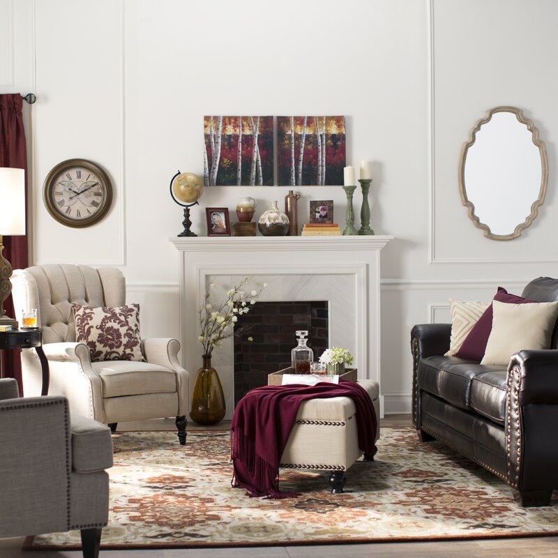 Albertine 75Cm Wide Manual Wingback Chair Recliner