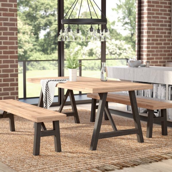 4 – Person Acacia Solid Wood Dining Set