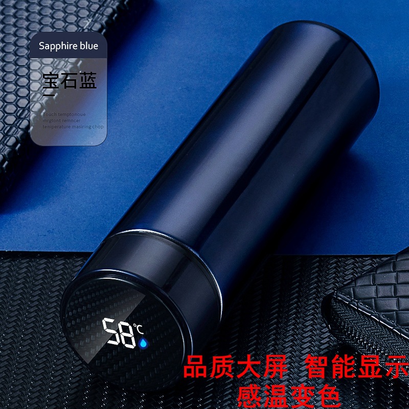 批发保温杯智能测温水杯316不锈钢创意温度显示商务礼品直杯定 制