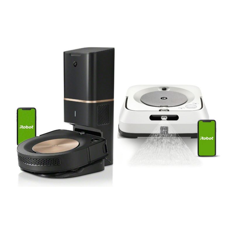 iRobot Roomba s9 9550 Wi-Fi Connected Robot Vacuum with Braava Jet m6 Robot Mop