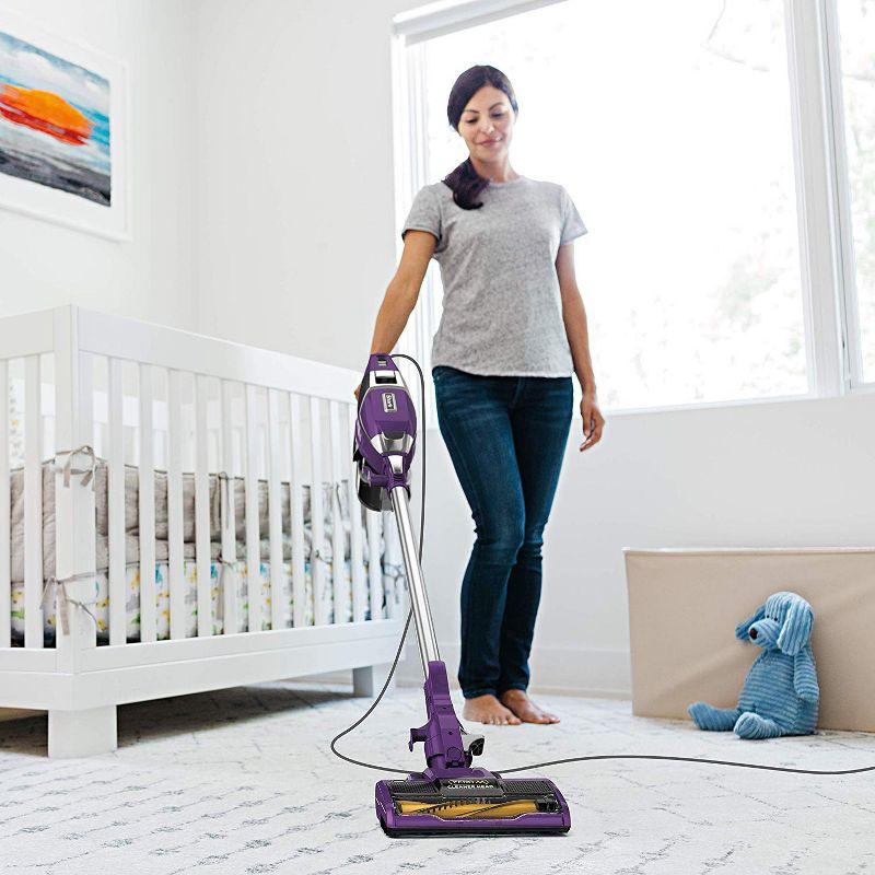 Shark ZS350 Rocket Zero-M Self-Cleaning Anti Pet Hair Lightweight Bagless Corded Stick Handheld Vacuum Cleaner, Purple (Certified Refurbished)