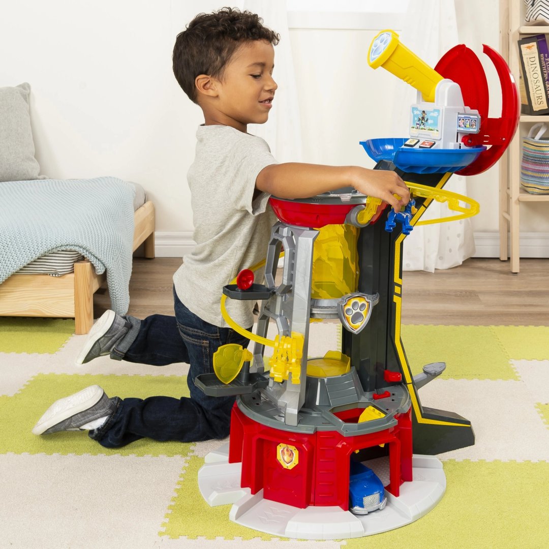 PAW Patrol, Mighty Pups Super PAWs Lookout Tower Playset with Lights and Sounds, Toy for Ages 3 and Up