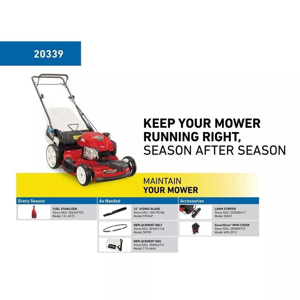 Recycler 22 in. SmartStow High Wheel Variable Speed Walk Behind Gas Self Propelled Mower