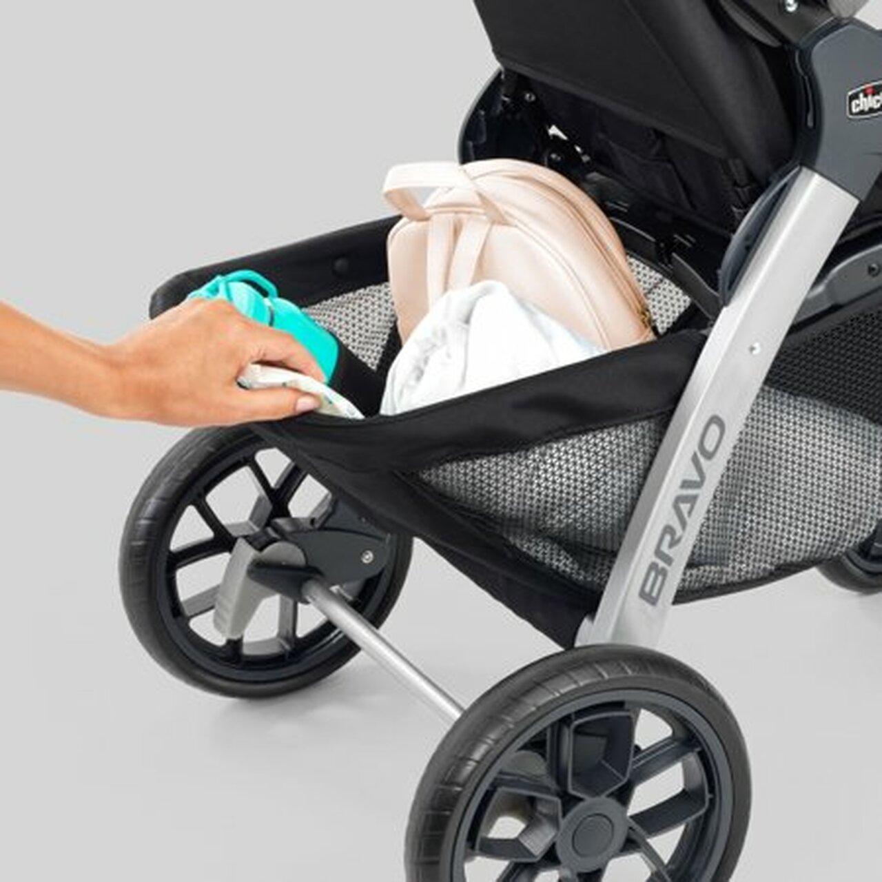 Chicco Bravo 3-in-1 Travel System including Bravo Quick-Fold Stroller and KeyFit 30 Infant Car Seat with Base, Calla