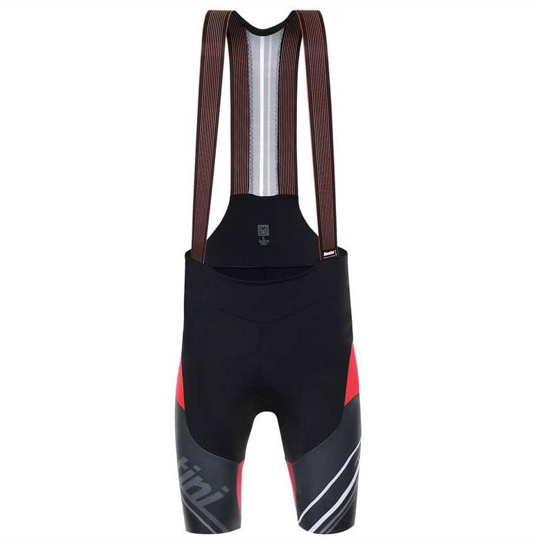 2017 Santini Airform 2.0 Black-Red Cycling Bib Shorts112