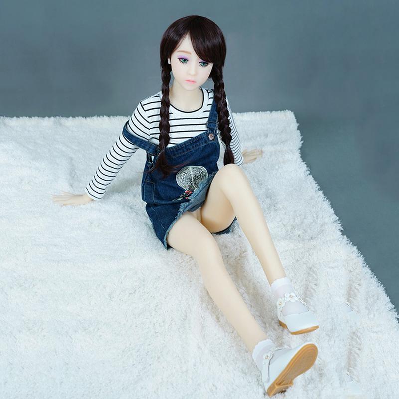 50in(125cm) Aurora Sex Doll Life Size Mini Sex Doll Flat Chest TPE Real Love Doll