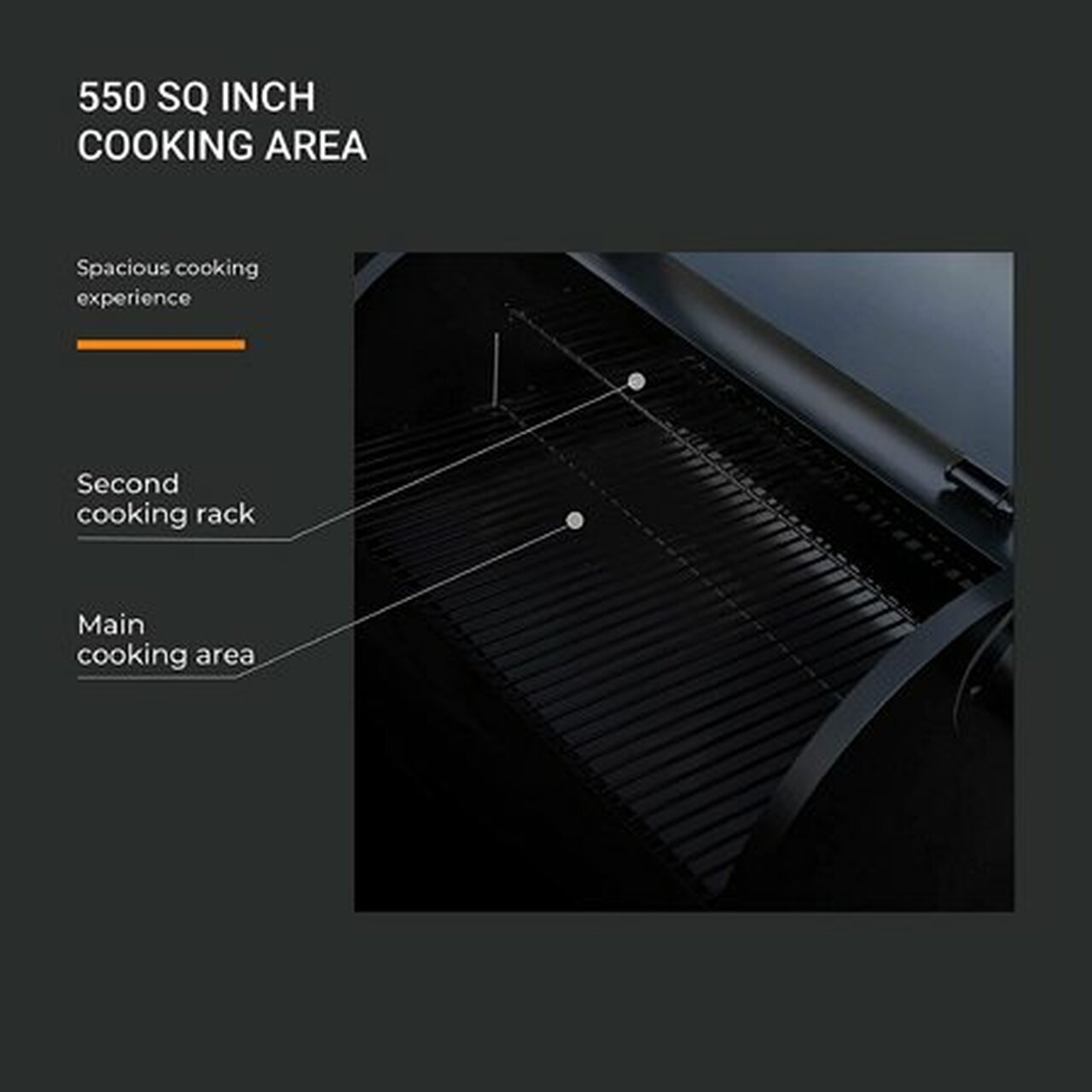 Z GRILLS ZPG-550B 590 sq. in. Wood Pellet Grill and Smoker 7-in-1 BBQ Black