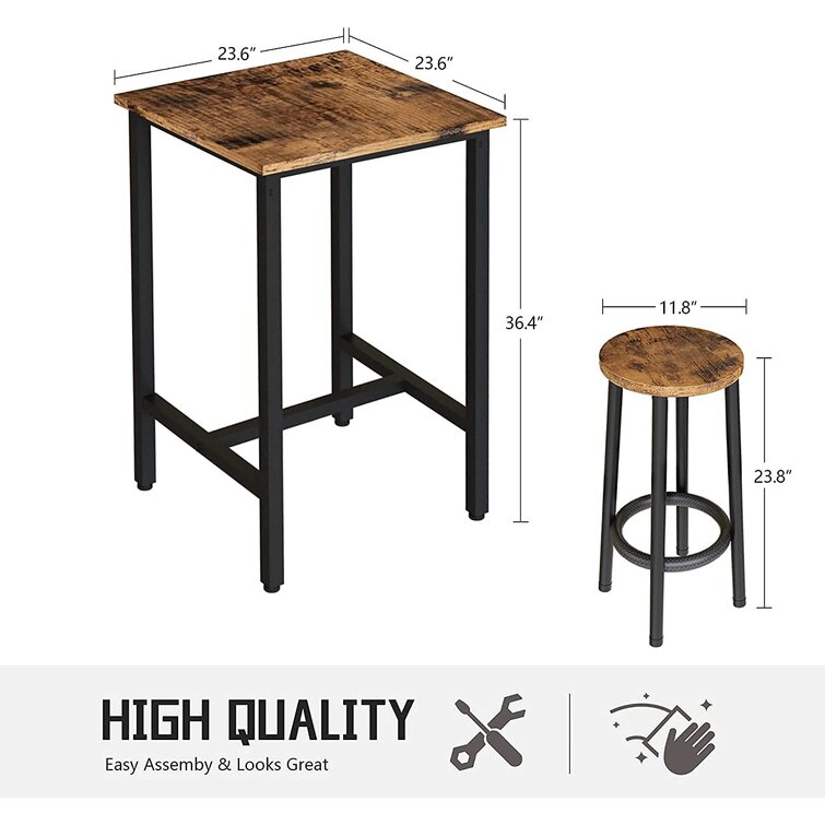 Emitte 2 - Person Counter Height Dining Set