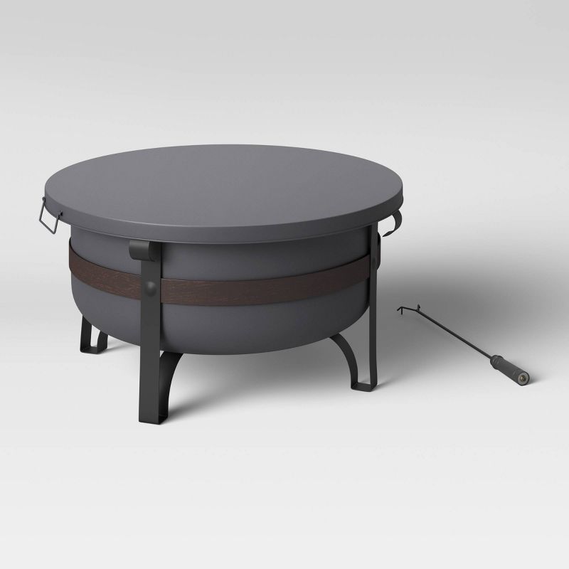 31″ Steel Wood Burning Fire Pit – Bond