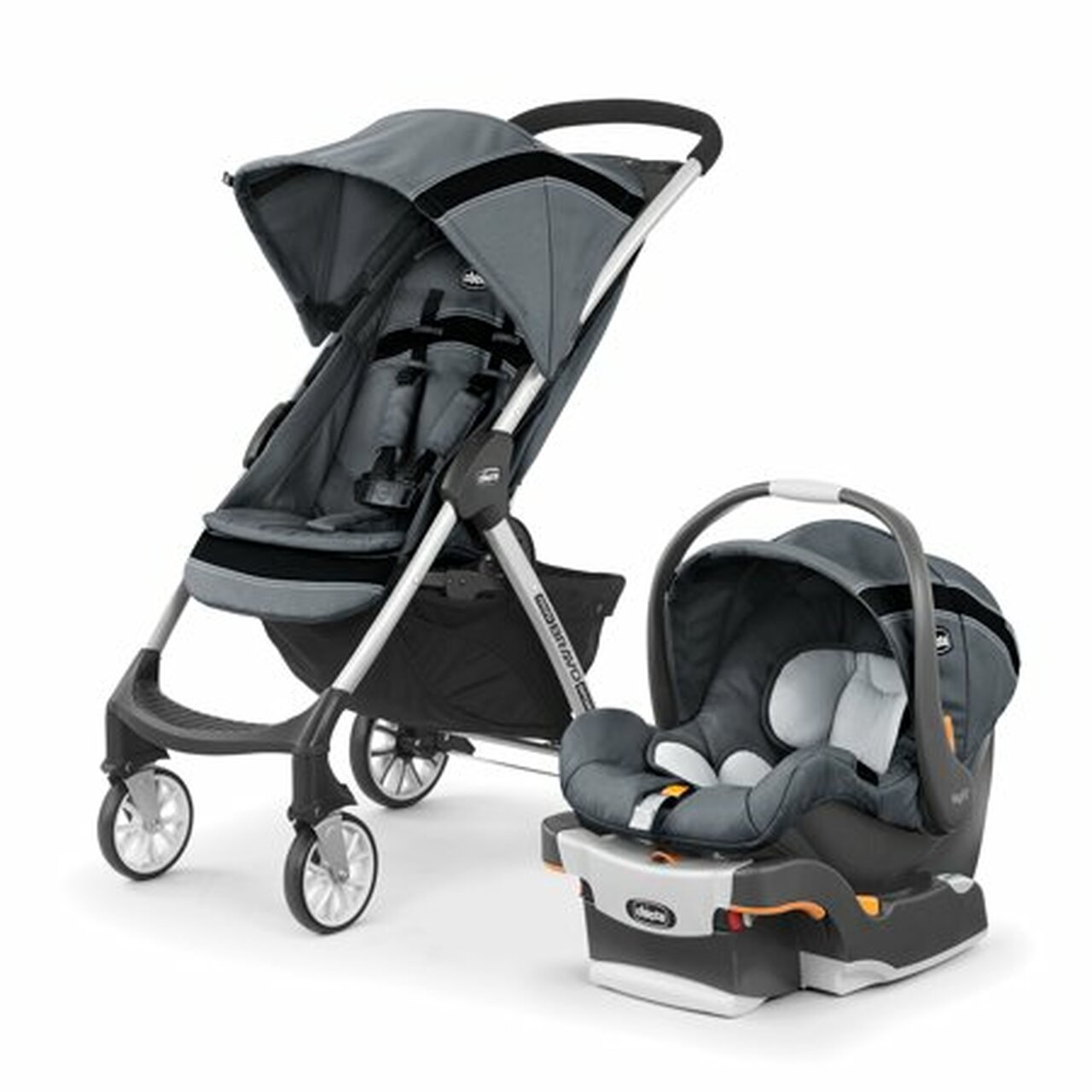 Chicco Mini Bravo Sport Travel System Stroller, Carbon