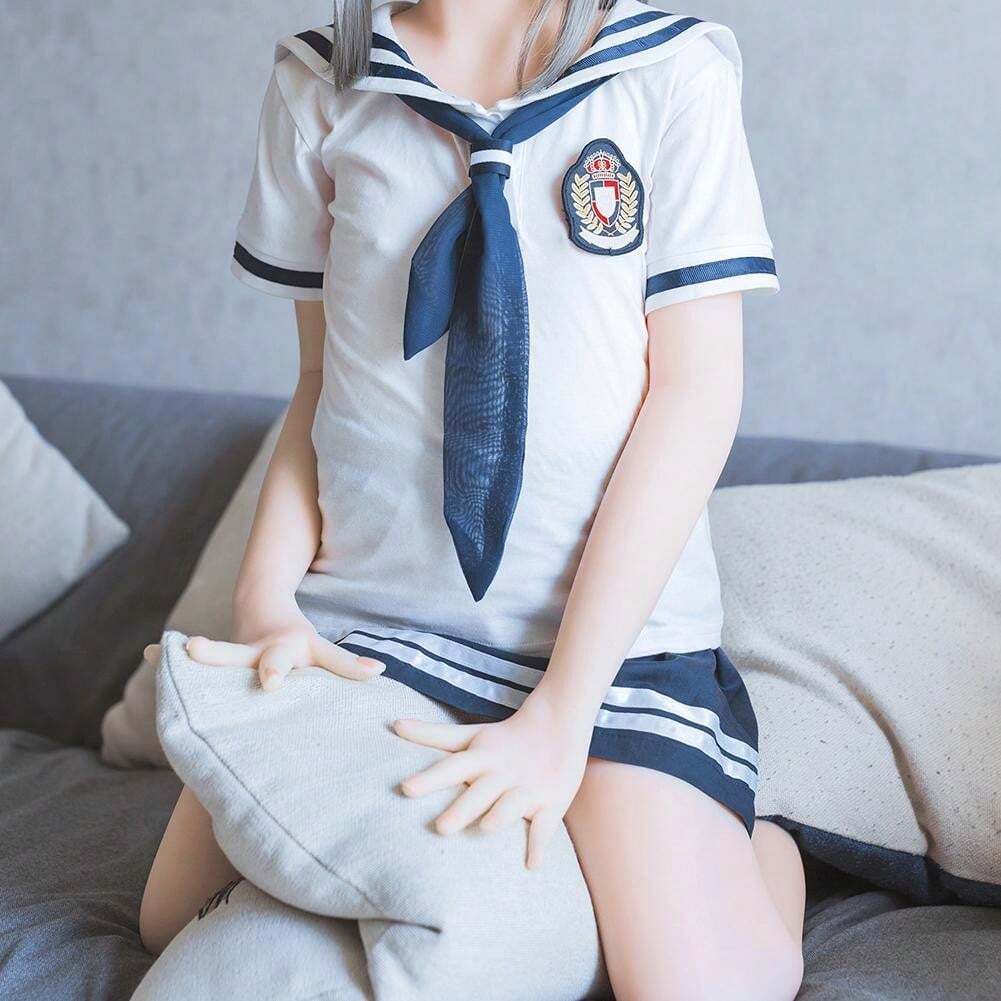 50in(125cm) Bianca Flat School Girl Premium Lifelike Mini Sex Doll