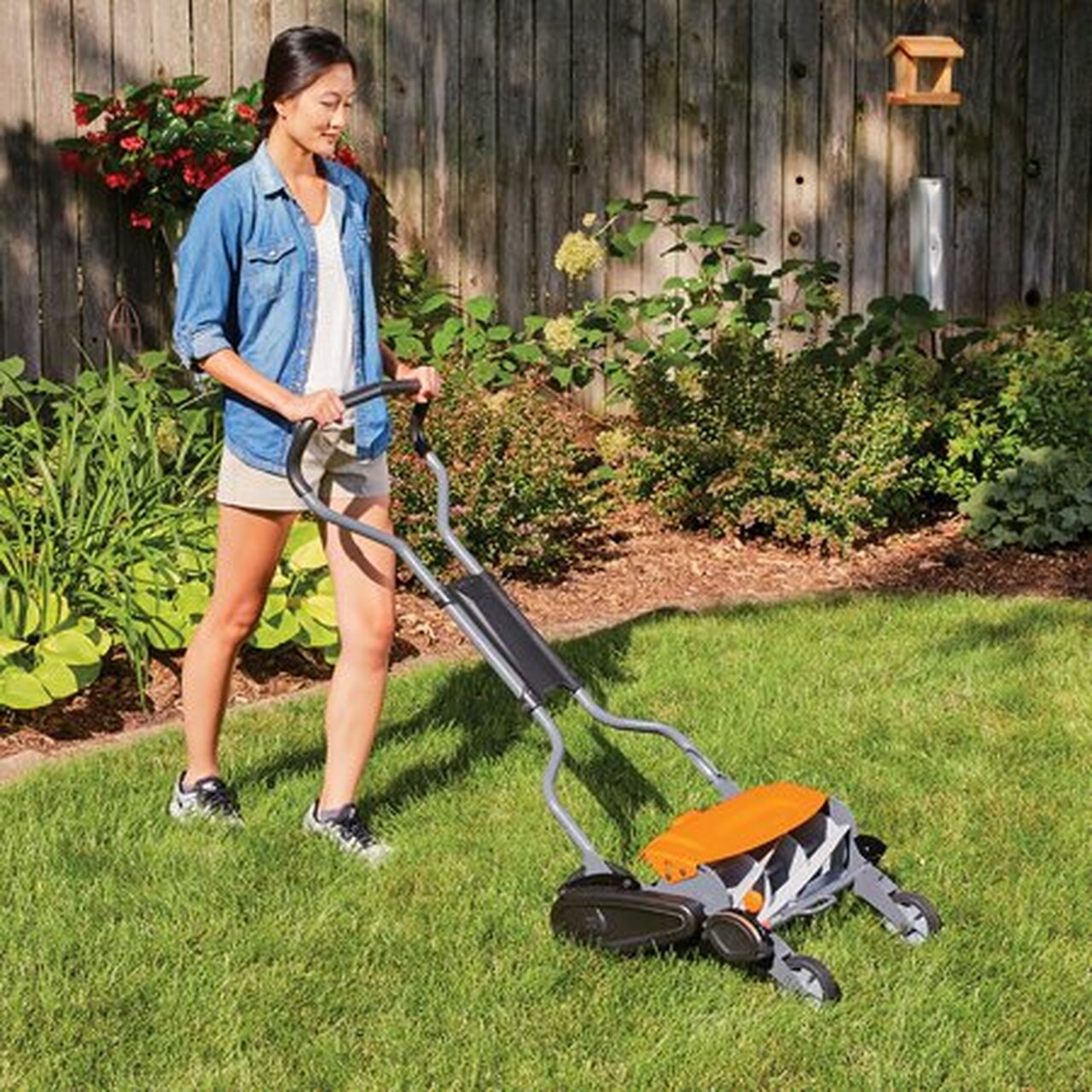 Fiskars StaySharp Reel Mower, 1 Each, 18 inch Cutting Width