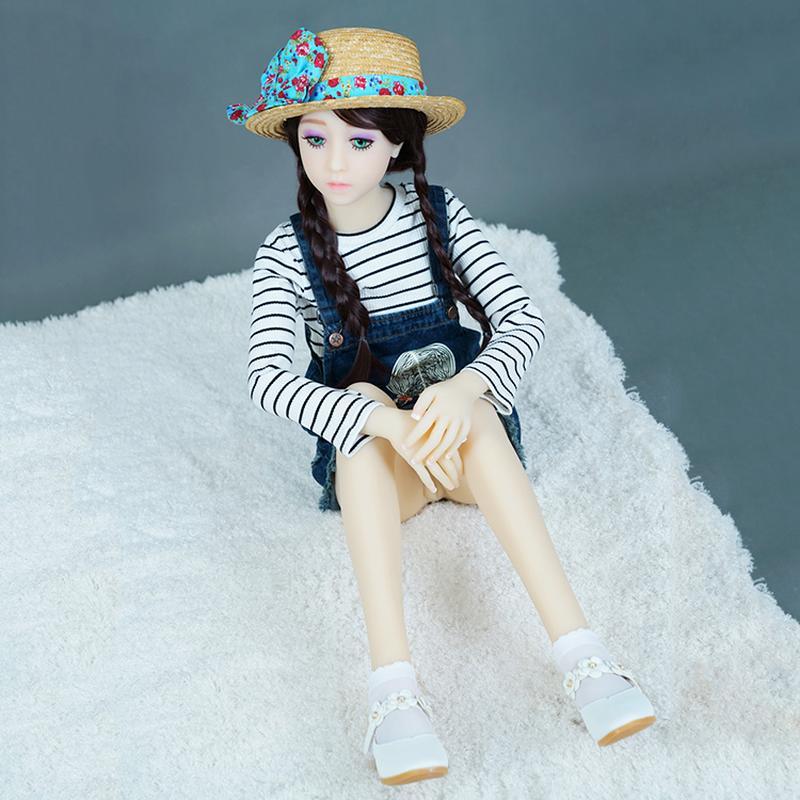 50in(125cm) Aurora Sex Doll Life Size Mini Sex Doll Flat Chest TPE Real Love Doll