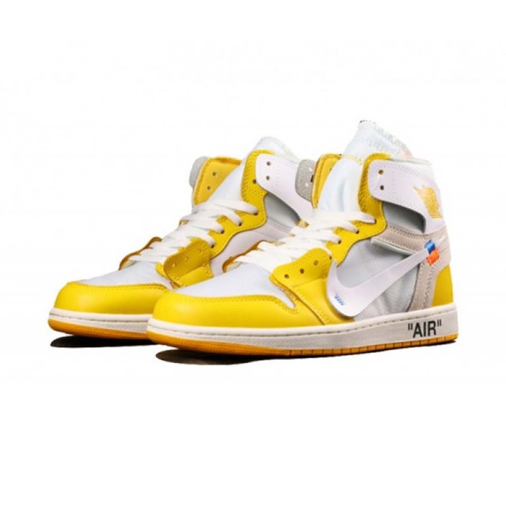 Off-White x Air Jordan 1 Retro High OG  ‘ Canary Yellow ‘ AQ0818-149