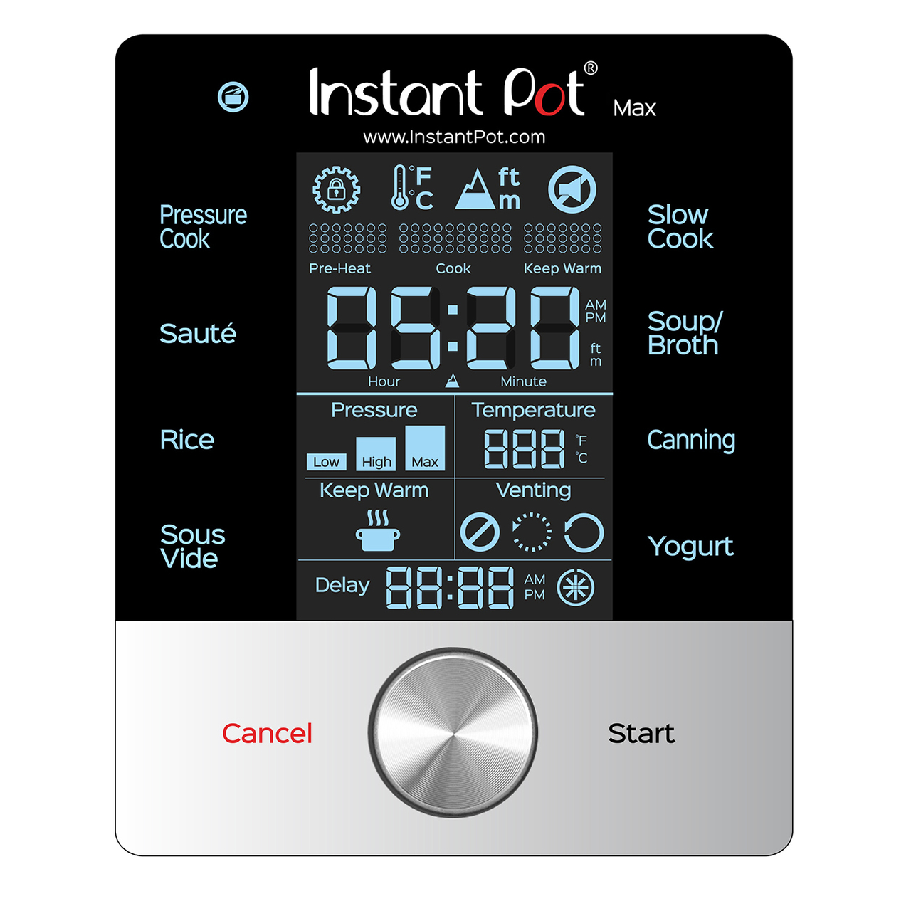 Instant Pot, 6-Quart Max, 9-in-1 Multi-Use Programmable Electric Pressure Cooker, Slow Cooker, Rice Maker, Pressure Canner, Sauté/Searing Pan, Food Steamer, Sous Vide, Yogurt Maker & Food Warmer