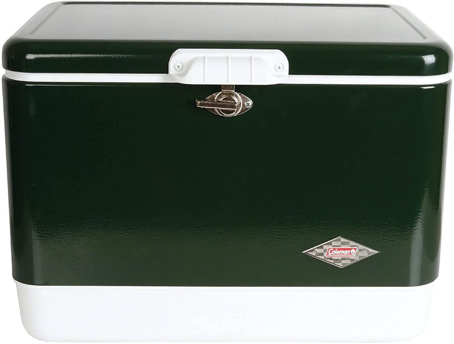 Coleman Cooler | Steel-Belted Cooler Keeps Ice Up to 4 Days | 54-Quart Cooler