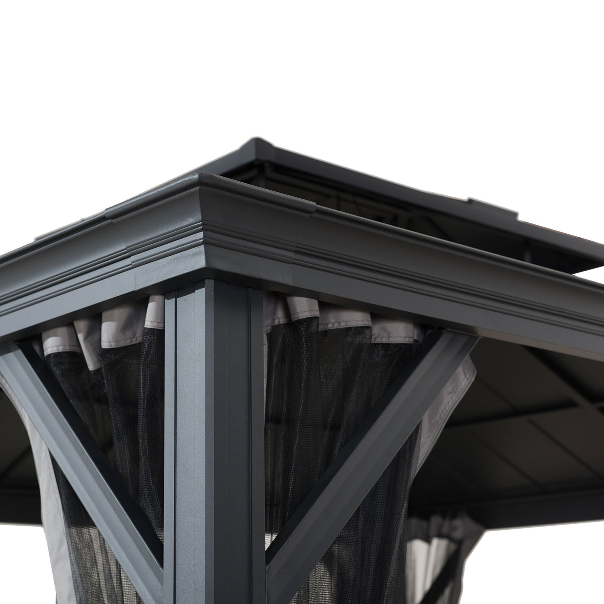 SummerCove 10 ft. x 12 ft. Solar Powered Hardtop Gazebo