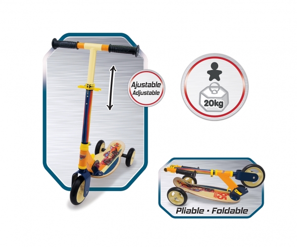 Cars Patinette Bois 3R Pliable