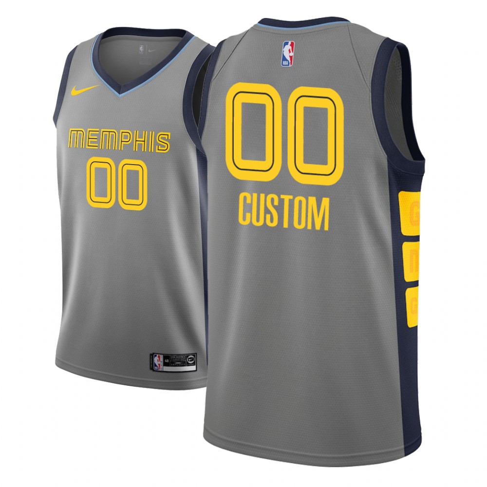 Men Custom Grizzlies City Edition Jersey
