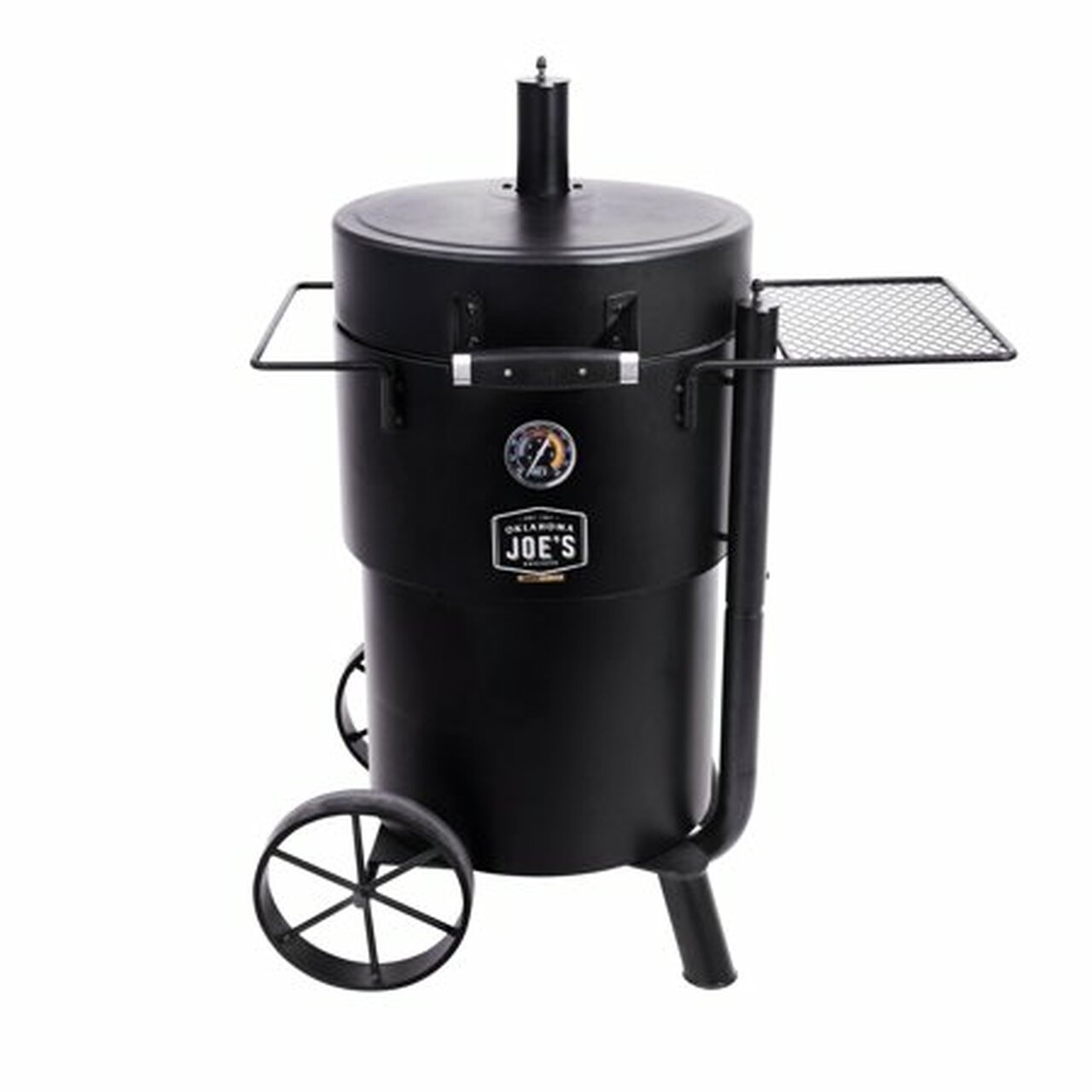 Oklahoma Joe's Bronco Charcoal Barrel Drum Smoker- Black