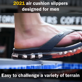 Chinelos de almofada de ar para homem