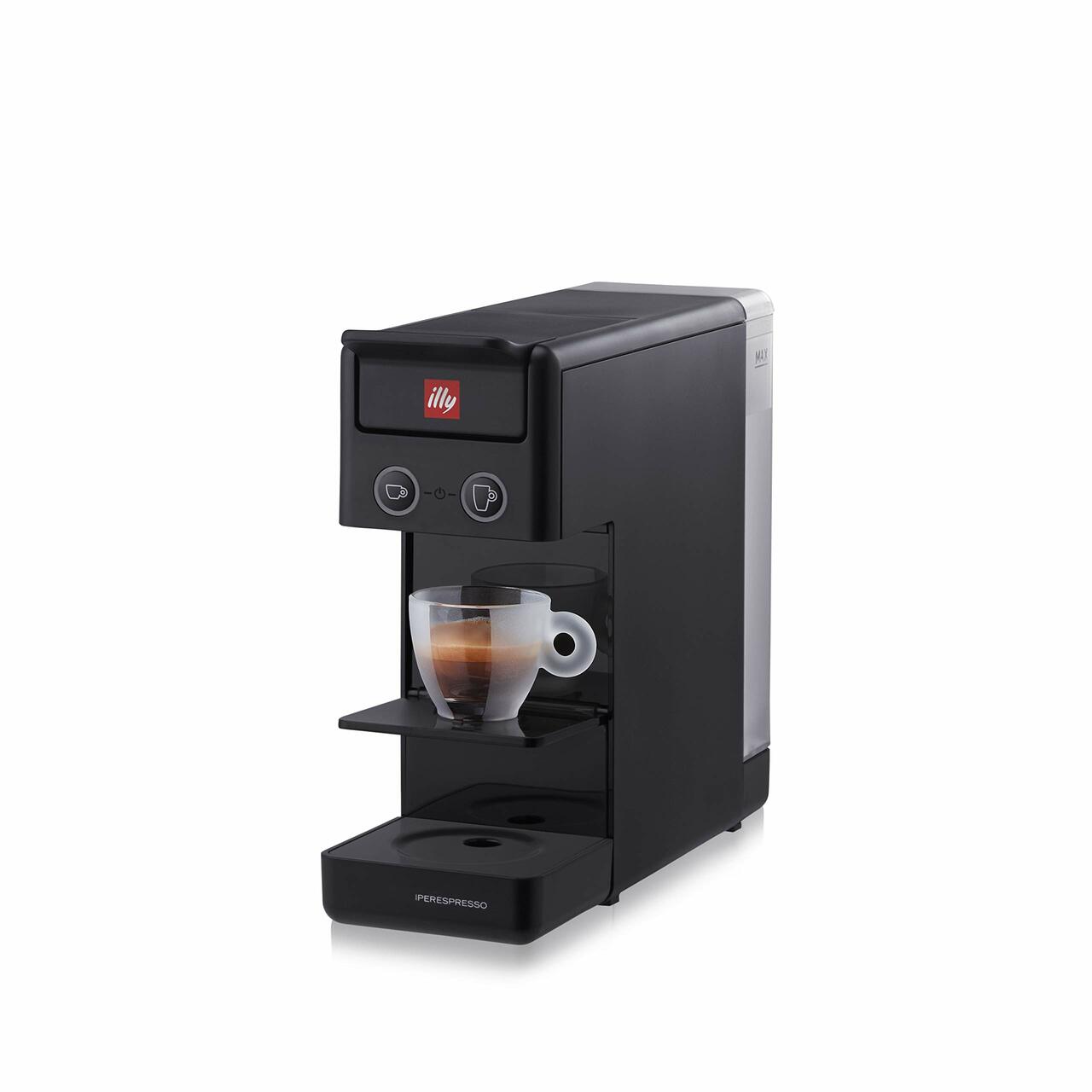 Illy NEW 2020 Y3.3 Espresso and Coffee Machine, 12.20×3.9×10.40, Black