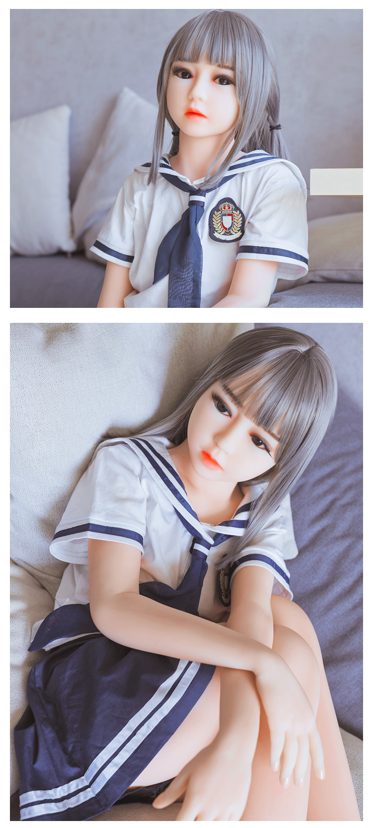 50in(125cm) Bianca Flat School Girl Premium Lifelike Mini Sex Doll