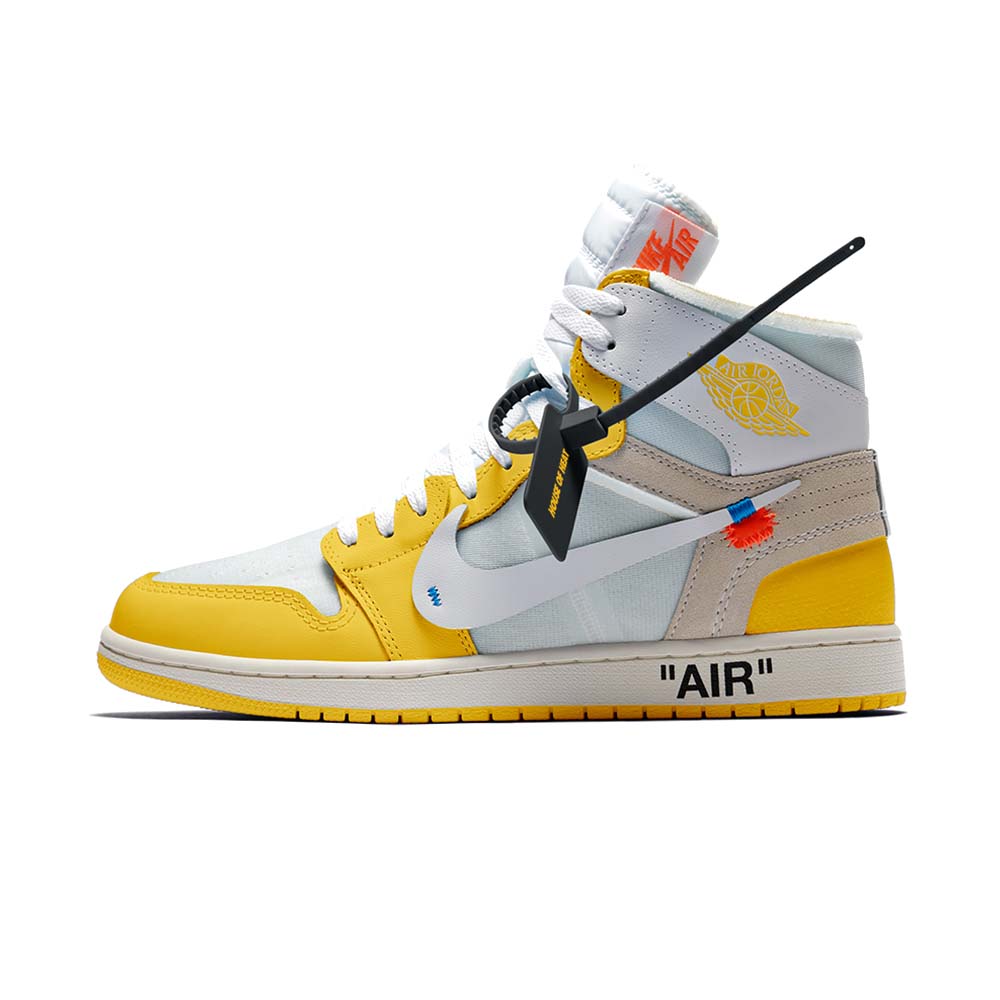 Off-White x Air Jordan 1 Retro High OG  ‘ Canary Yellow ‘ AQ0818-149
