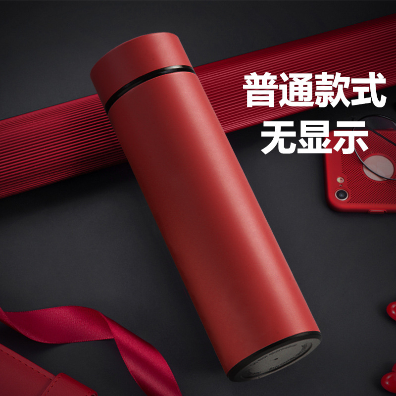 批发保温杯智能测温水杯316不锈钢创意温度显示商务礼品直杯定 制